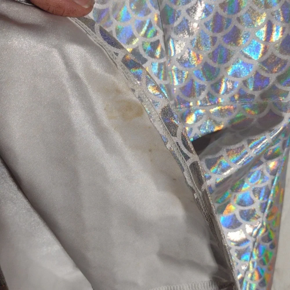 Holographic 🌈 Silver Mermaid Skirt